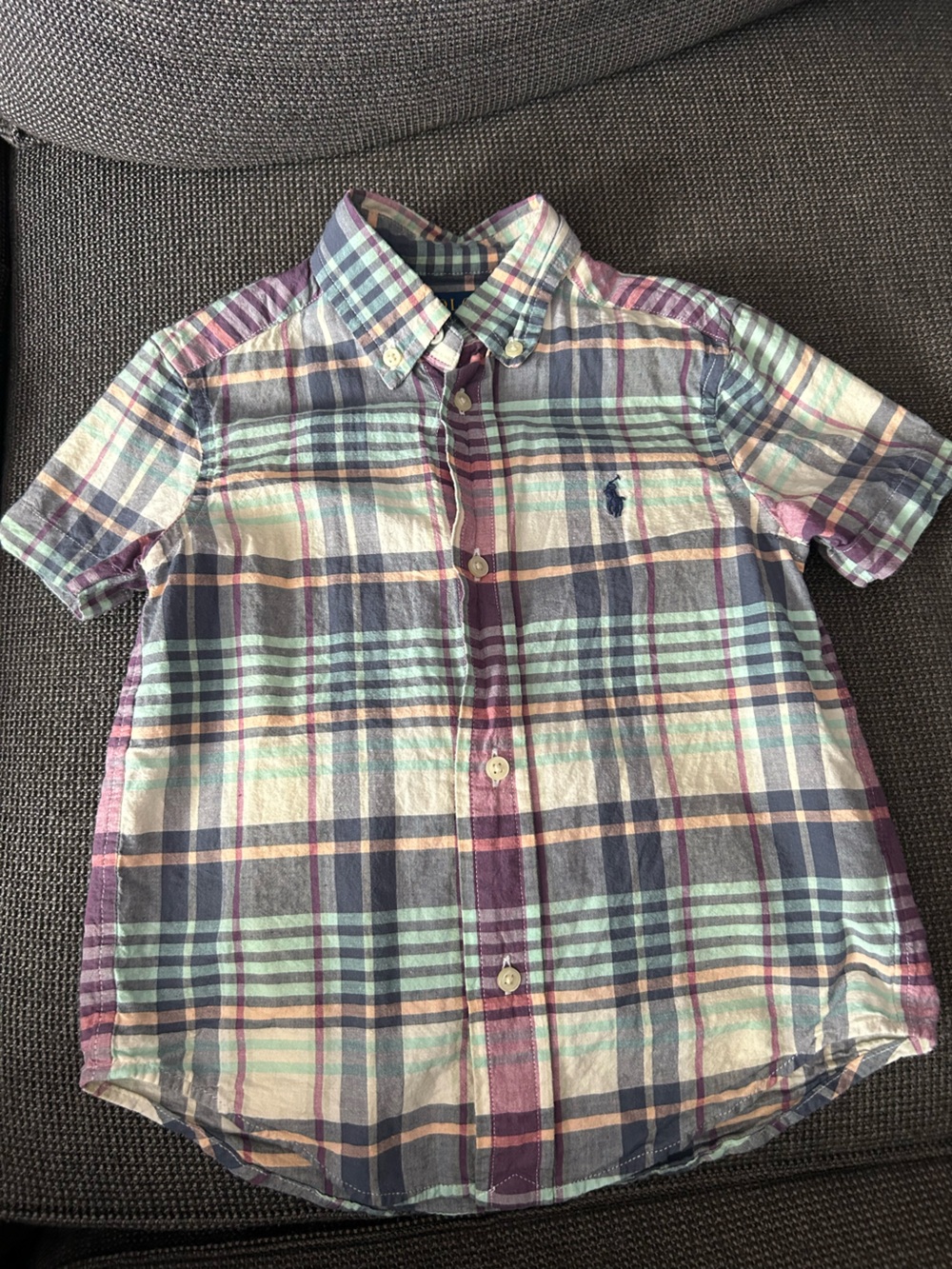Polo Ralph Lauren Toddler Boys Plaid Button Down Shirt 3T
